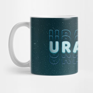 Typograph Planet Uranus: the Ice Giant V02 Mug